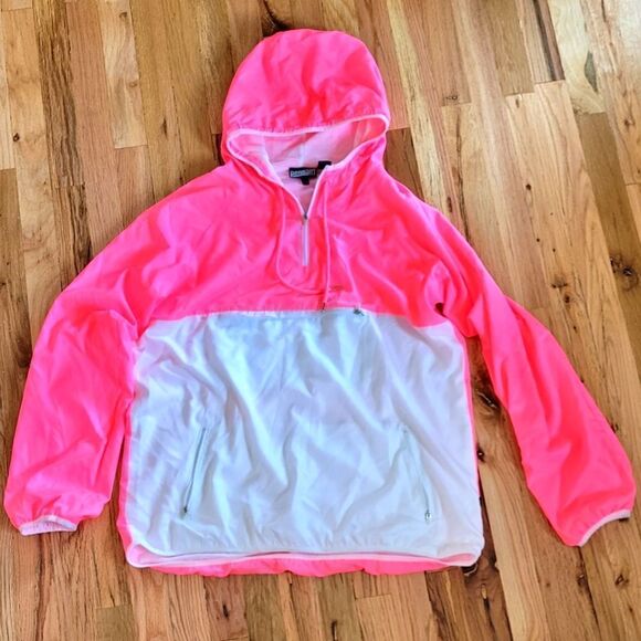 Pennant Colorblock Half Zip Hooded Pullover Rain Jacket XL - Picture 2 of 7